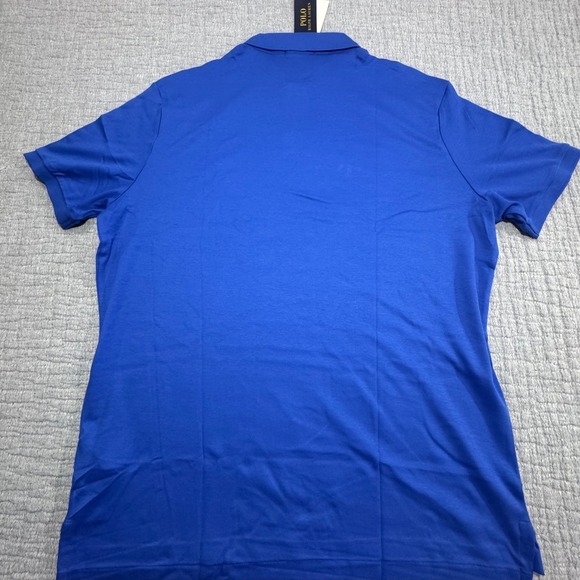 NWT Polo Ralph Lauren Golf Polo Soft Cotton Shirt Mens Large Blue Red Pony - Picture 4 of 9